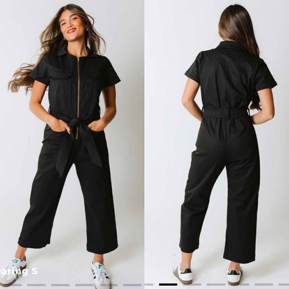Albionfit Hamptons Jumpsuit, Black Canvas XXL $148